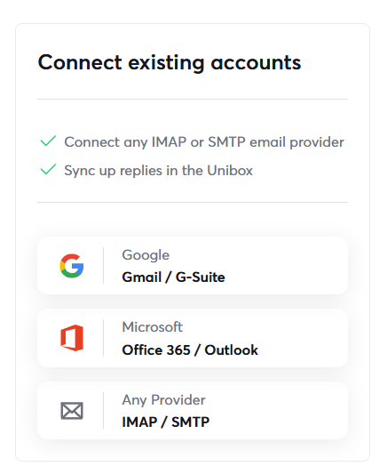 Select Microsoft Office 365 / Outlook