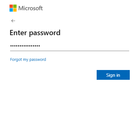 Enter the mailbox password